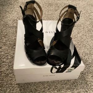 Nine West sandals (wedges, size US8)